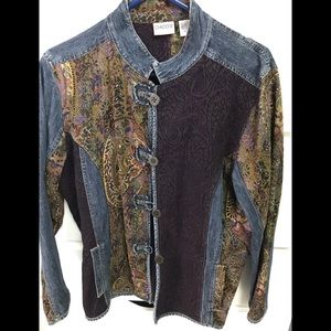 Chico's Multi Color Casual Jean Jacket